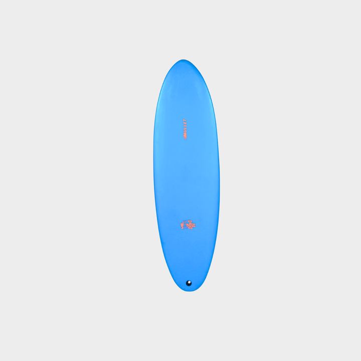 Mullet Single Fin Sky Blue/Fluro Red 6'0- WAREHOUSE SAMPLE SALE