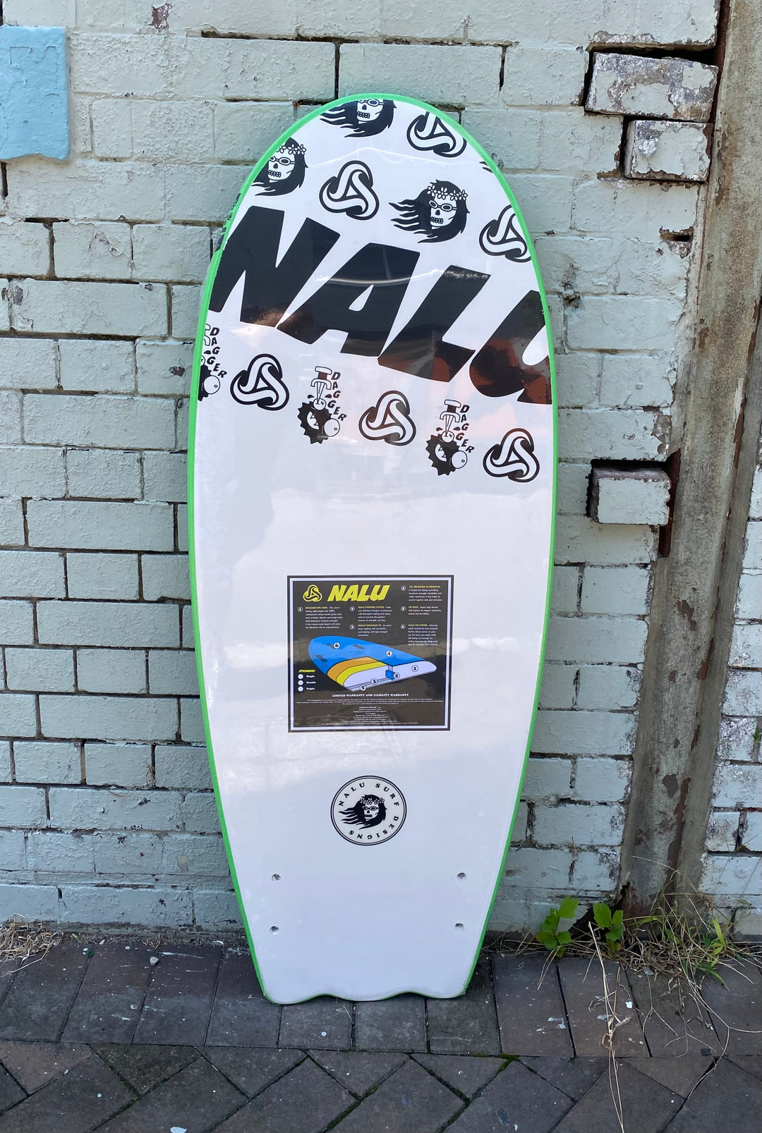 NALU DAGGER 4'8 LIME GREEN