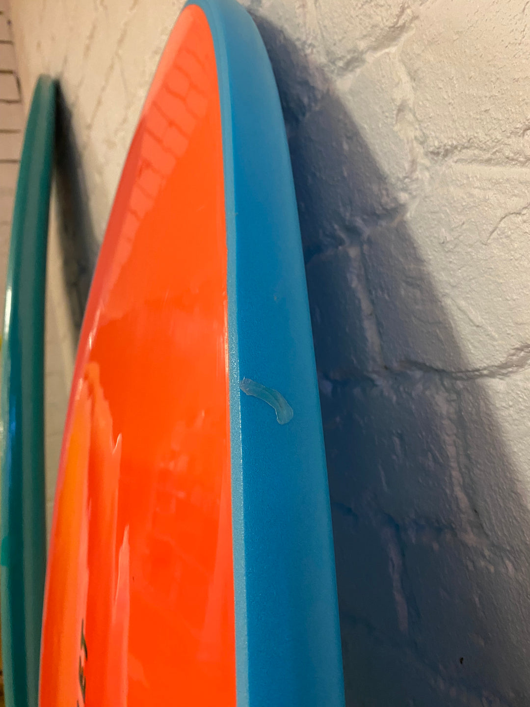 Mullet Single Fin Sky Blue/Fluro Red 6'0- WAREHOUSE SAMPLE SALE