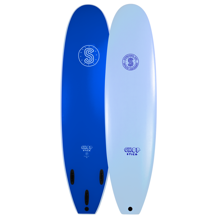 Softlite Soft Surfboards Chop Stick 8'0 Softboard Lilac / Electric Blue